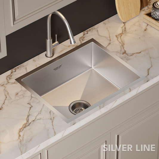 Handmade Single Bowl 304 Grade Kitchen Sink (26" x 20" x 9")