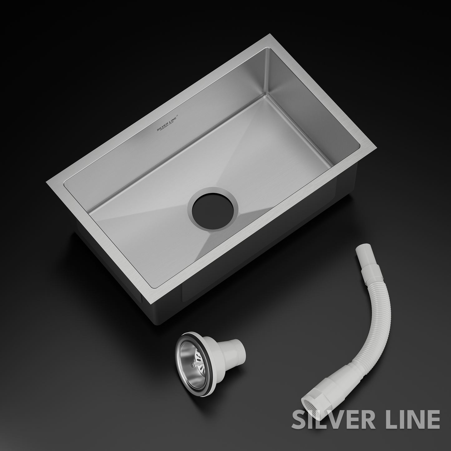 Handmade Single Bowl 304 Grade Kitchen Sink (30" x 18" x 9")