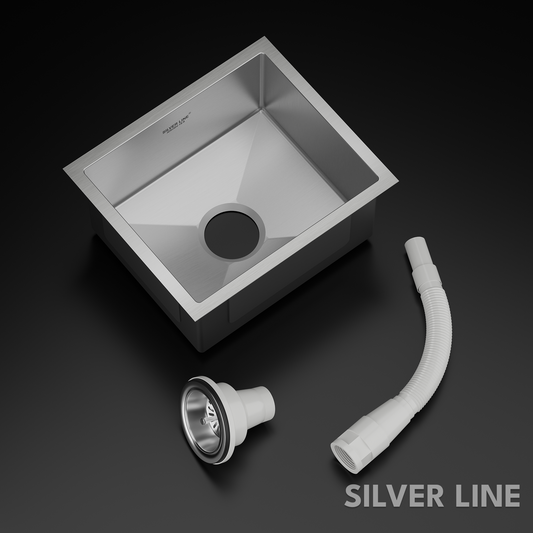 Handmade Single Bowl 304 Grade Kitchen Sink (18" x 16" x 9")