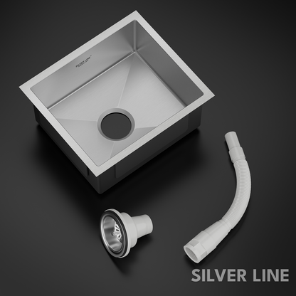 Handmade Single Bowl 304 Grade Kitchen Sink (21" x 18" x 9")