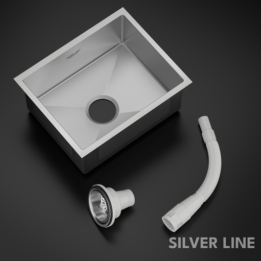 Handmade Single Bowl 304 Grade Kitchen Sink (22" x 18" x 9")