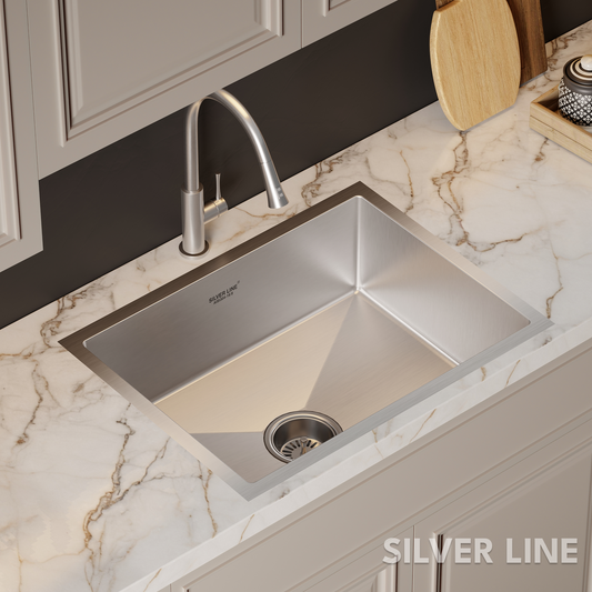 Handmade Single Bowl 304 Grade Kitchen Sink (28" x 20" x 9")