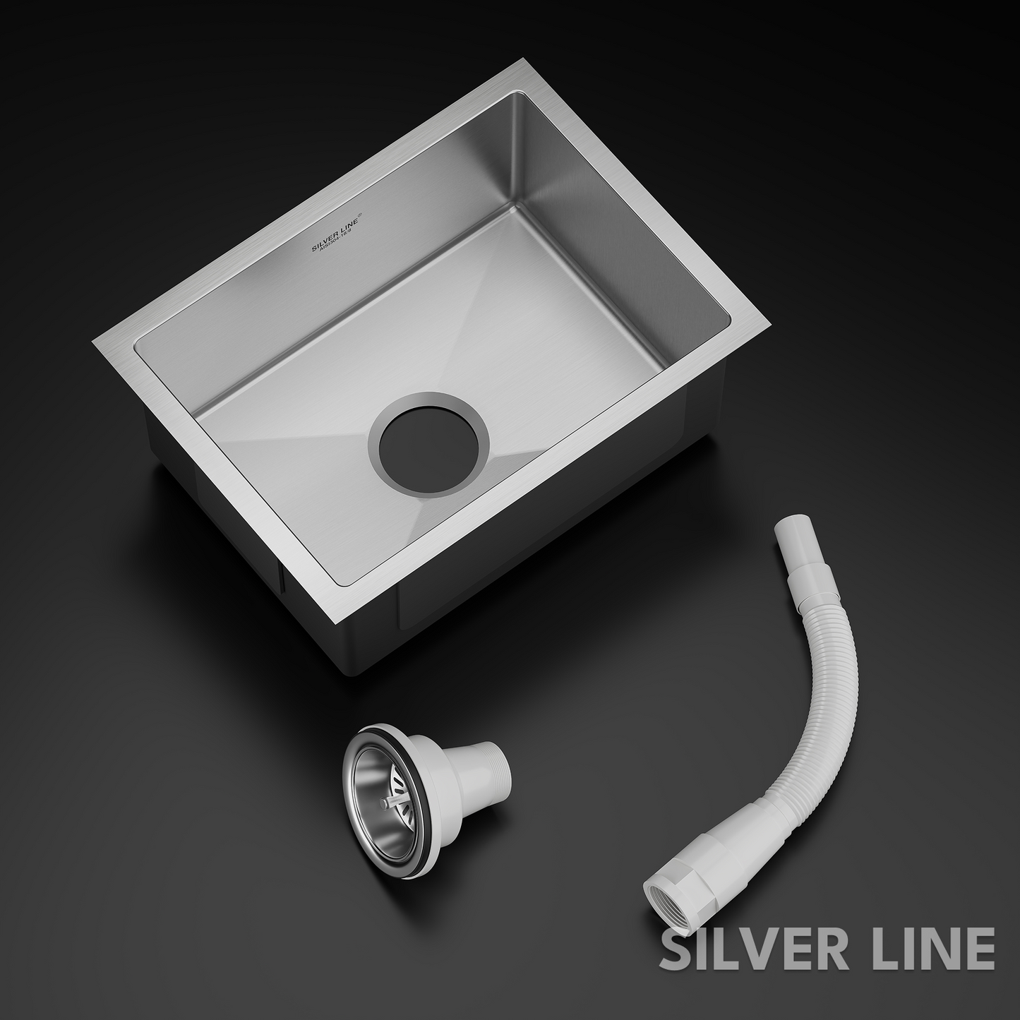 Handmade Single Bowl 304 Grade Kitchen Sink (24" x 18" x 10")