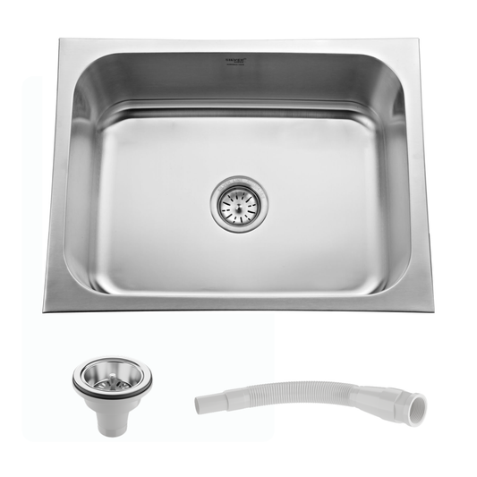 Regular Series Single Bowl 304 Grade Kitchen Sink (26" x 20" x 9")