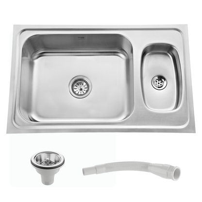 Regular Series Single Bowl with Vegetable Bowl 304 Grade Kitchen Sink (32" x 20" x 8")