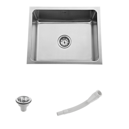 Low Radius Single Bowl 304 Grade Kitchen Sink (22" x 18" x 9")