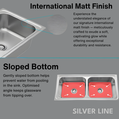 Regular Series Single Bowl 304 Grade Kitchen Sink (24" x 18" x 9")