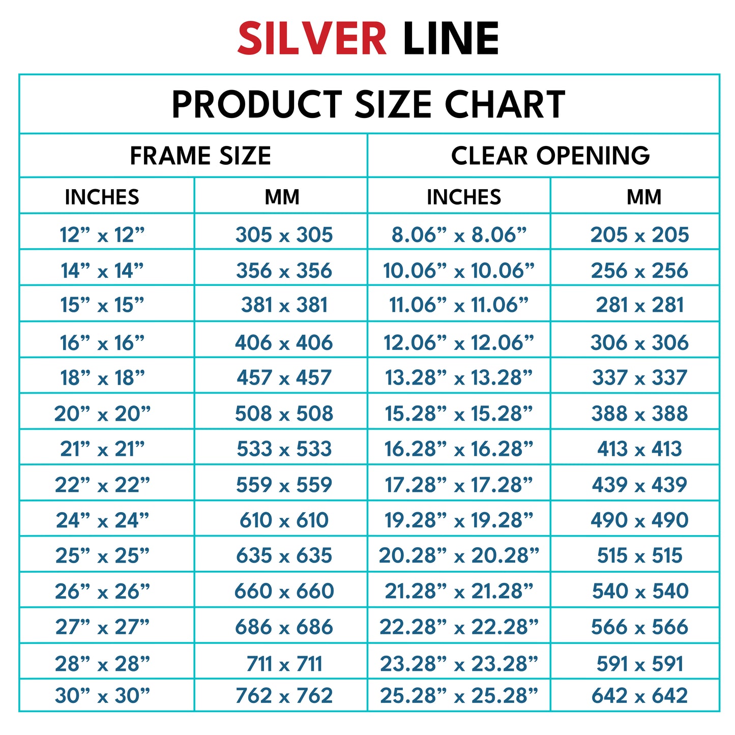 Recessed Manhole Cover (27" x 27") | SS 304 - Heavy Duty with Tile/Marble Insert for Indoor & Outdoor Use - Silver Line