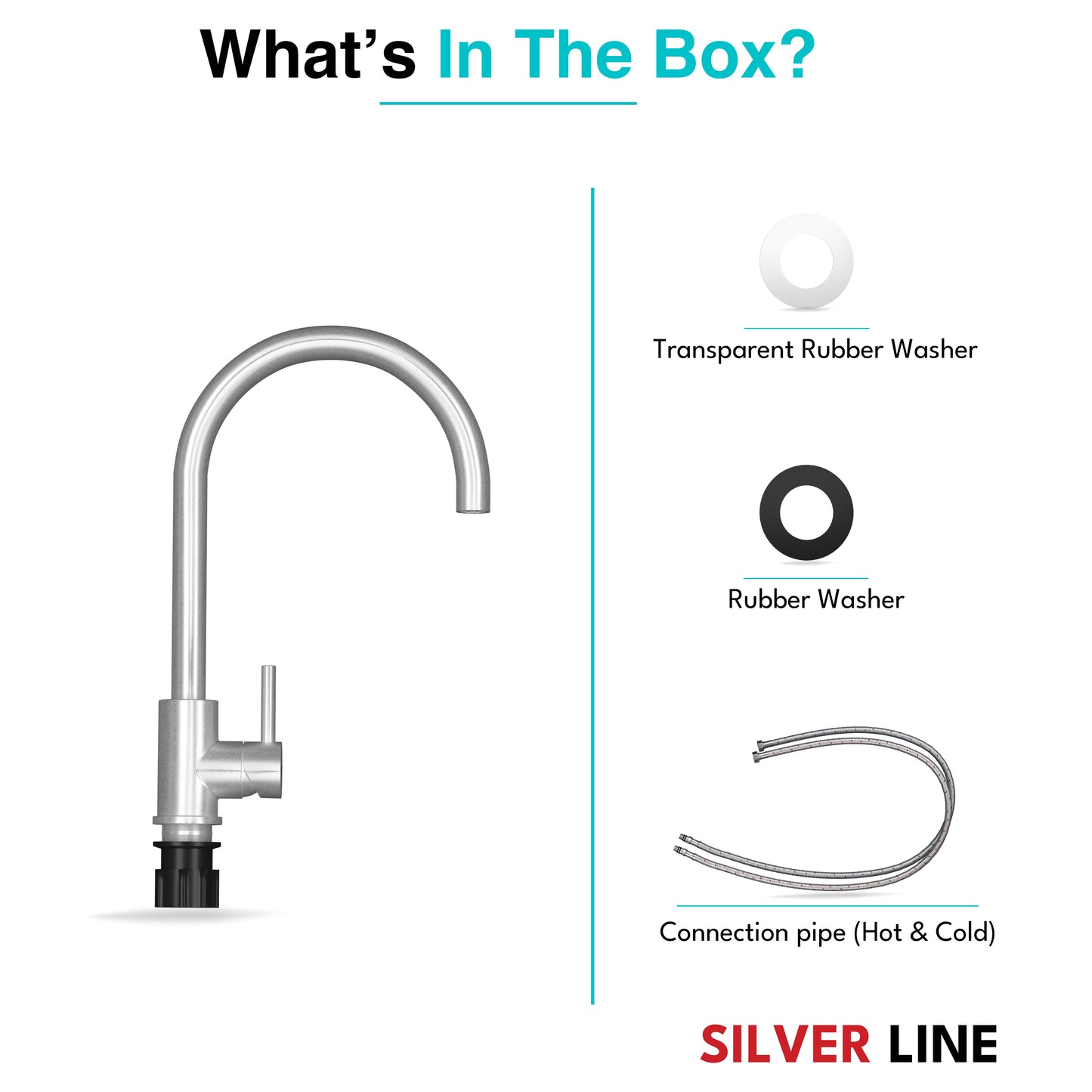 Kitchen Sink Mixture Faucet - Silver Line