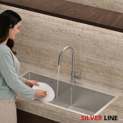 Kitchen Sink Mixture Faucet - Silver Line
