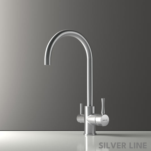 3 in 1 RO and Mixture Kitchen Sink Faucet - Silver Line