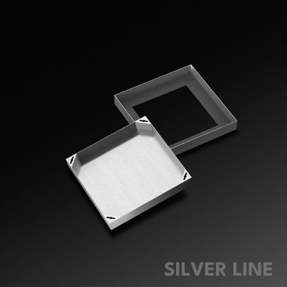 Recessed Manhole Cover (14" x 14") | SS 304 - Heavy Duty with Tile/Marble Insert for Indoor & Outdoor Use - Silver Line
