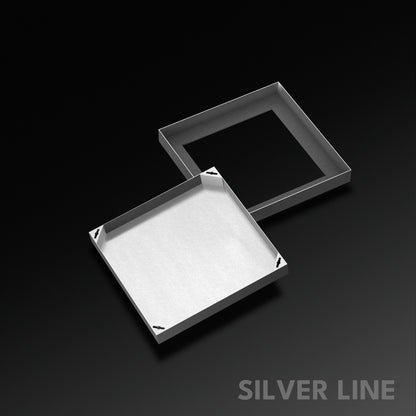 Recessed Manhole Cover (16" x 16") | SS 304 - Heavy Duty with Tile/Marble Insert for Indoor & Outdoor Use - Silver Line