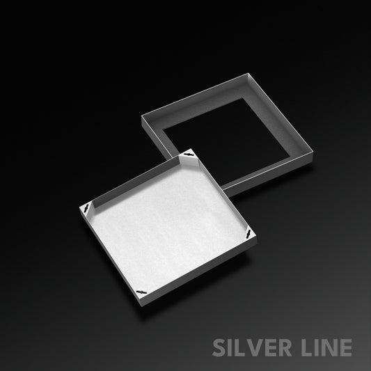 Recessed Manhole Cover (16" x 16") | SS 304 - Heavy Duty with Tile/Marble Insert for Indoor & Outdoor Use - Silver Line