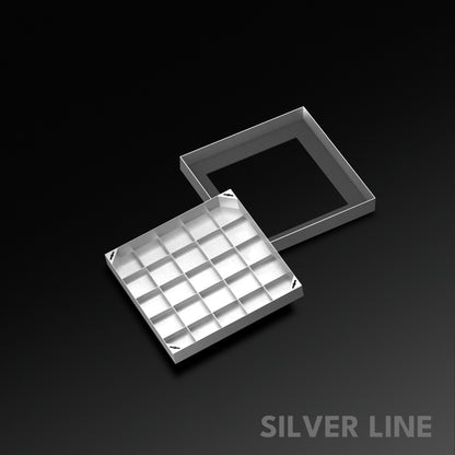 Recessed Manhole Cover (18" x 18") | SS 304 - Heavy Duty with Tile/Marble Insert for Indoor & Outdoor Use - Silver Line